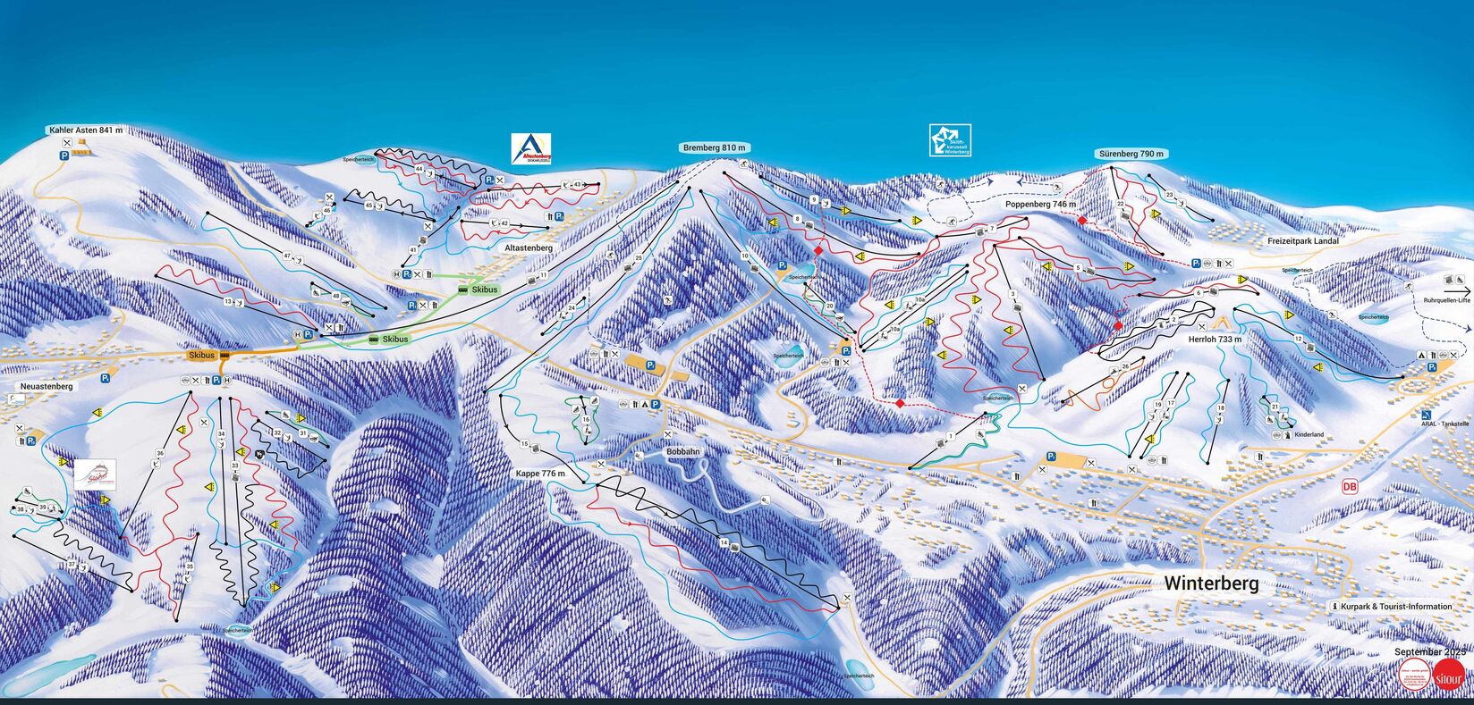 PistenplanSkigebiet Skikarussell Altastenberg