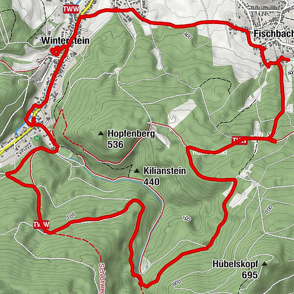 Fischbacher Waldbühne BERGFEX Wanderung Tour Thüringen