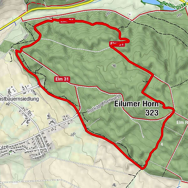 Erkerode Eilumer Horn BERGFEX Wanderung Tour Niedersachsen