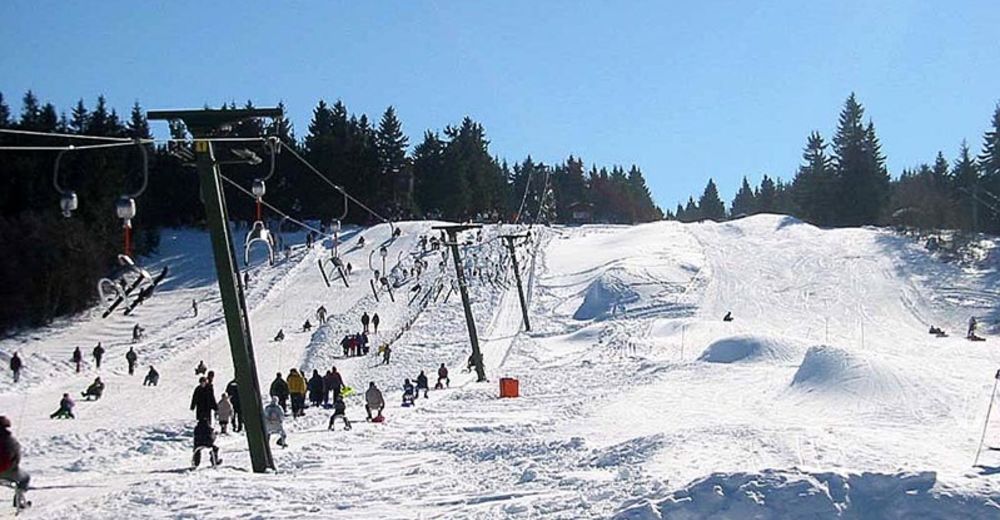 План лыжни Лыжный район Familienskigebiet Sahnehang