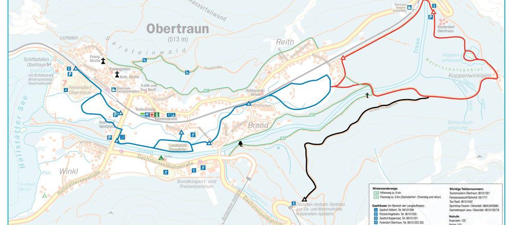 Loipenplan Krippenstein / Obertraun