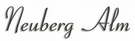 Logotip Neuberg Alm
