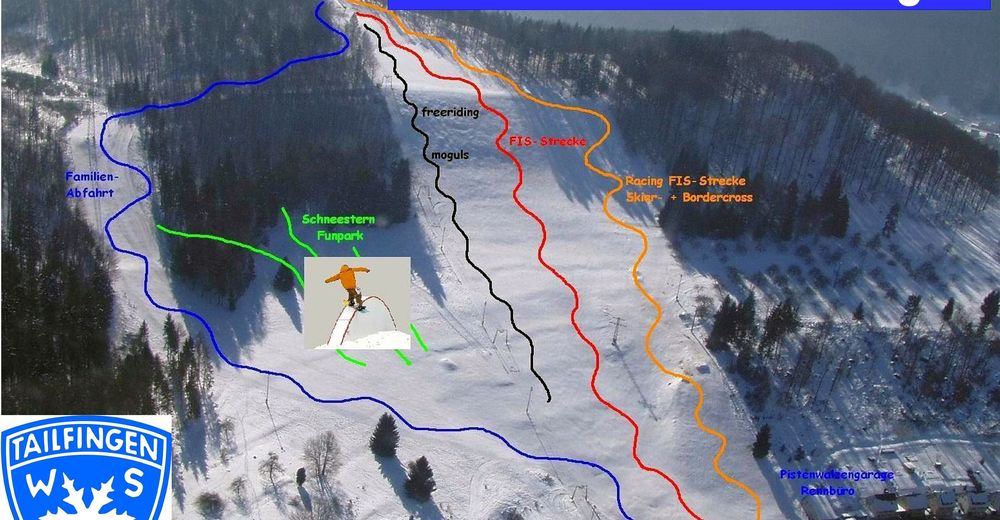 Mappa delle piste Comparto sciistico Albstadt / Tailfingen