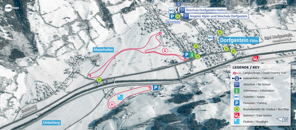Loipenplan Dorfgastein - Ski amade