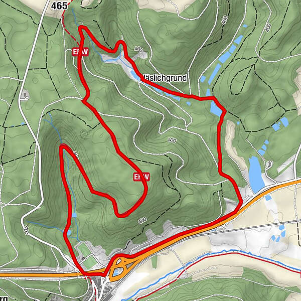 Rö7 Wildparkweg BERGFEX Wanderung Tour Bayern