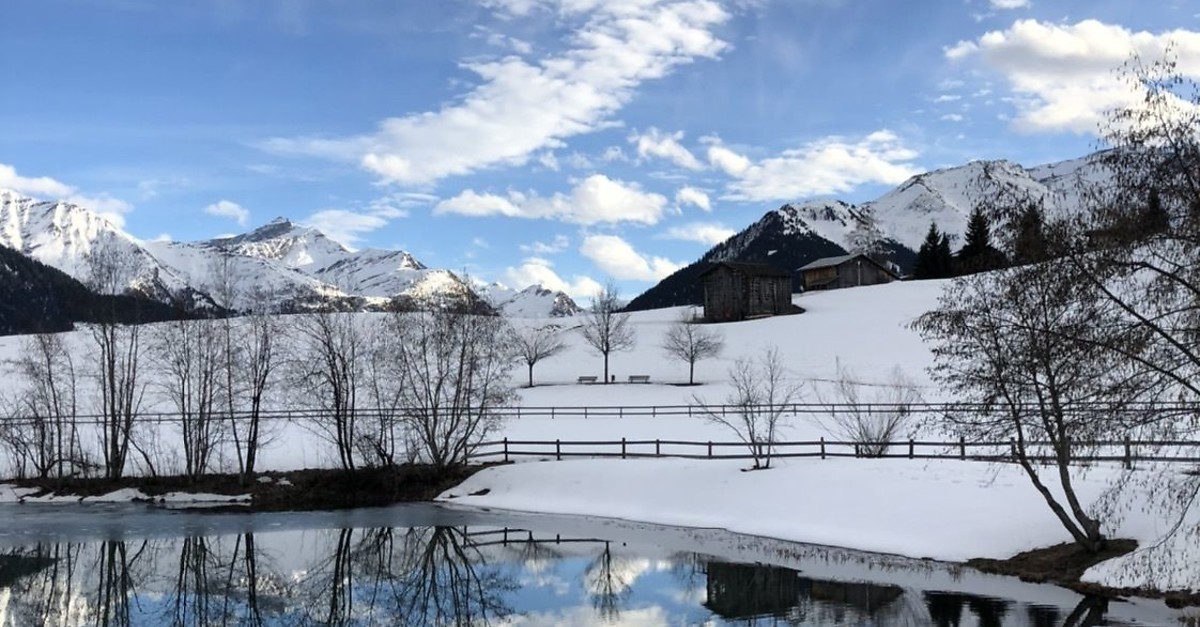 Winterwanderung Vignogn BERGFEX Winterwandern Tour Graubünden