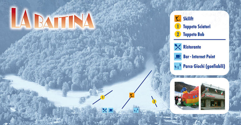 Bakkeoversikt Skiområde La Baitina / Druogno