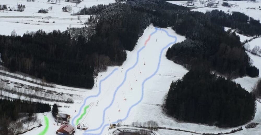 Mapa stoków Ośrodek narciarski Kirchbach