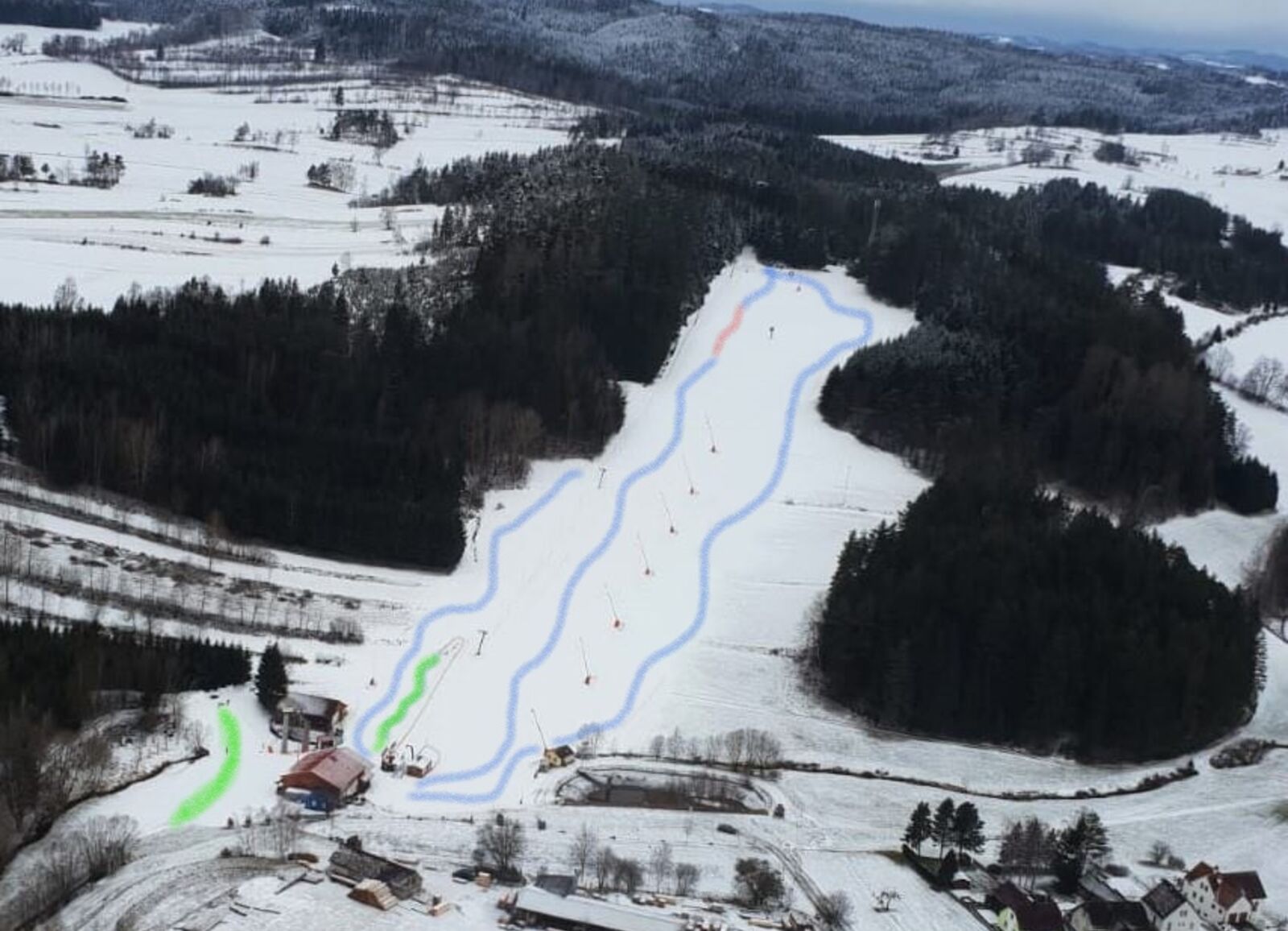 Pistenplan Skigebiet Kirchbach