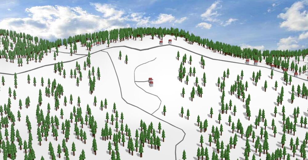 Plan skijaških staza Skijaško područje Klema