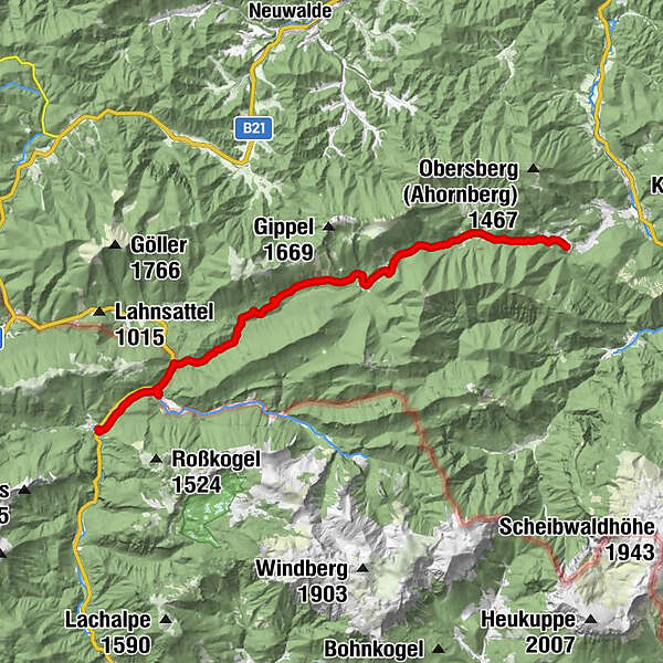 Schwarzau-Frein: Bgld Mariazellerweg 2. Etappe - BERGFEX - Wanderung ...