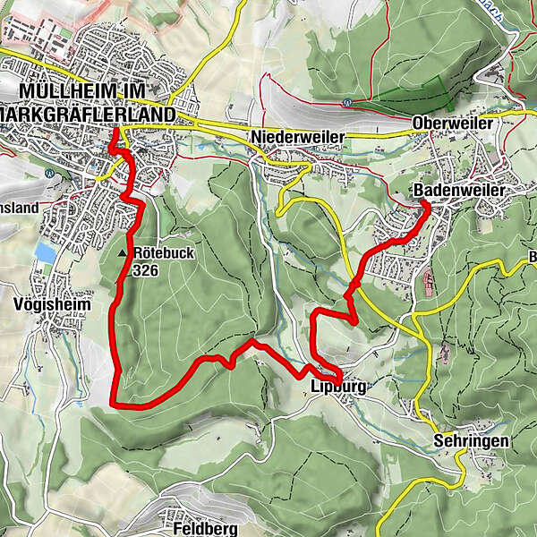 Über den Rötebuck BERGFEX Wanderung Tour Baden Württemberg