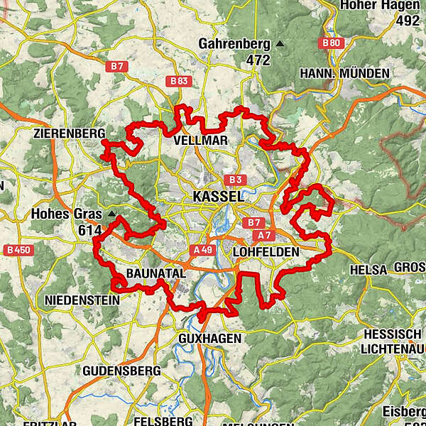 KasselSteig BERGFEX Wanderung Tour Hessen