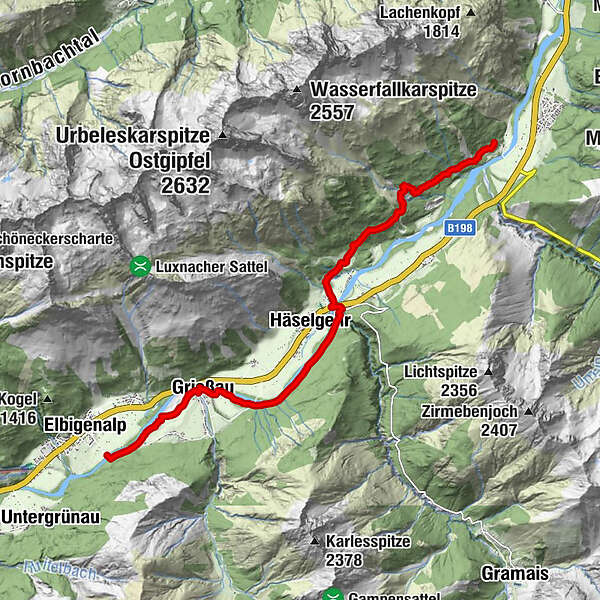 Lechweg Etappe 4 Elmen Bis Elbigenalp BERGFEX Wanderung Tour Tirol