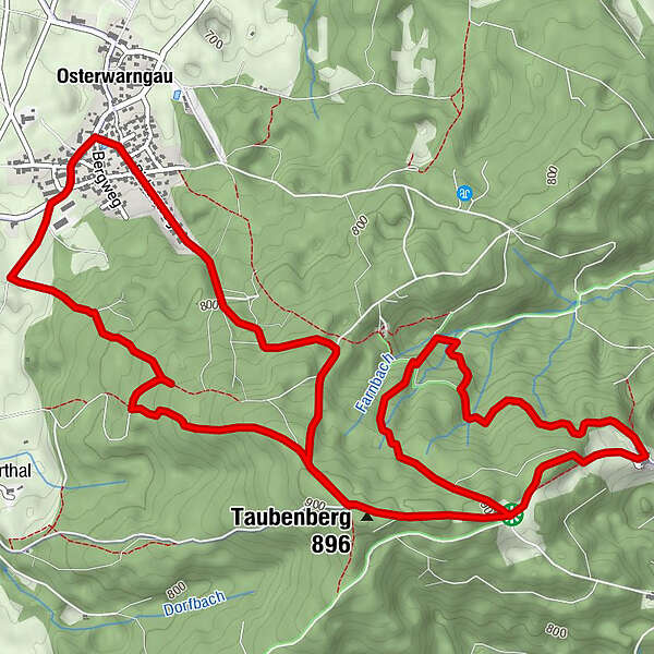 Osterwarngau - - BERGFEX - Mountainbike - Tour Bayern