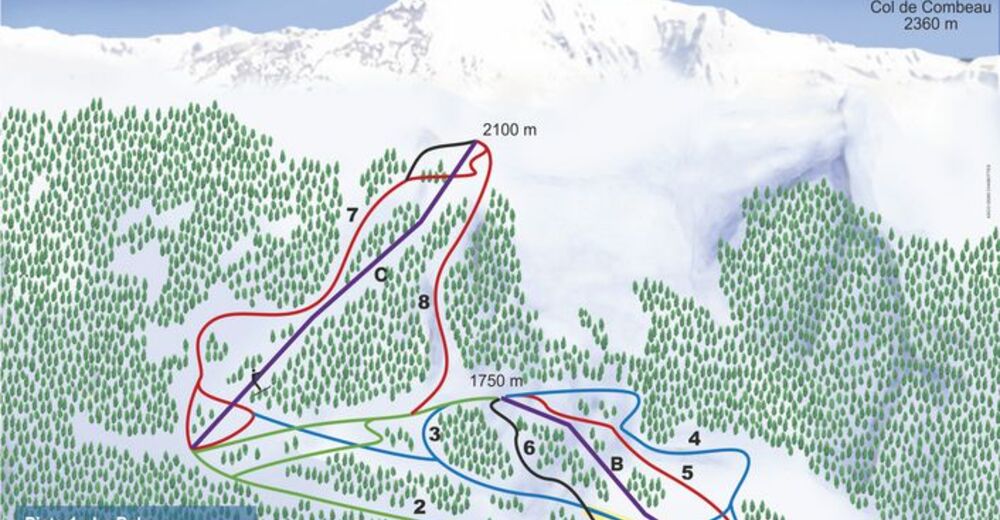 Plan de piste Station de ski Serre-Eyraud / Orcières