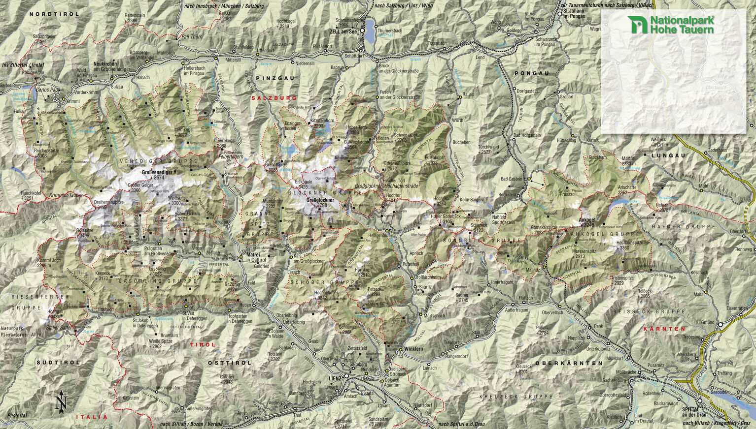 Hohe Tauern - die Nationalpark-Region / Outdoorpark Oberdrautal