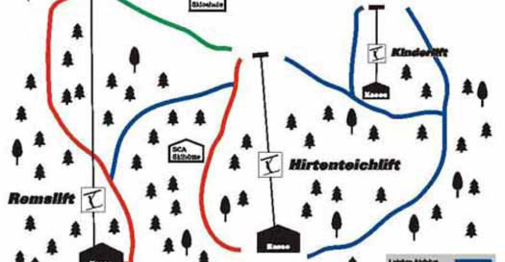 Pisteplan Skigebied Aalen / Hirtenteich