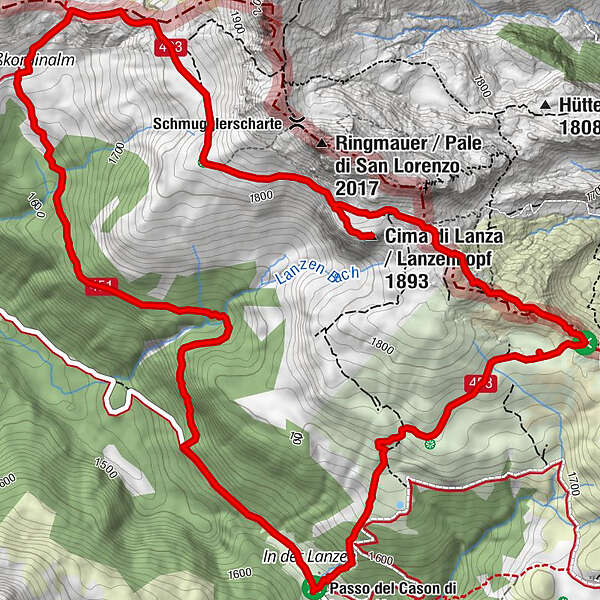 Rundwanderung Zur Cima Di Lanza Am Karnischen Kamm BERGFEX