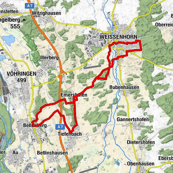 NKG MTB Strecken Bellenberg Ohne Verbindung BERGFEX Mountainbike