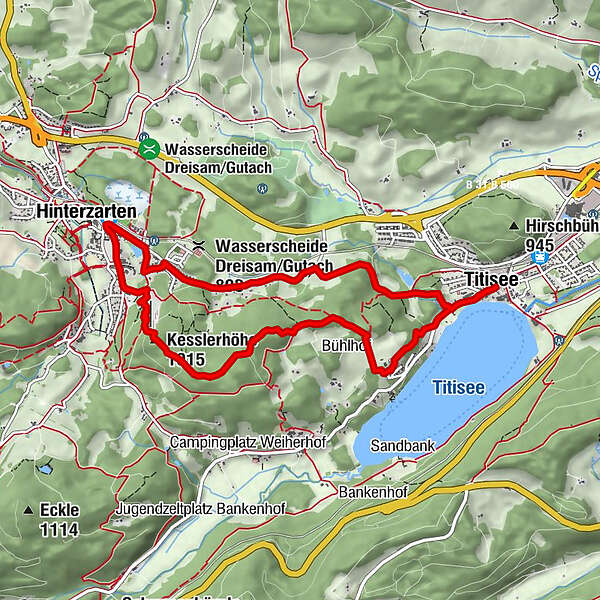 Runde Von Titisee Nach Hinterzarten Und Zur Ck Bergfex Wanderung