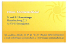 Logotyp Haus Sonnenschein