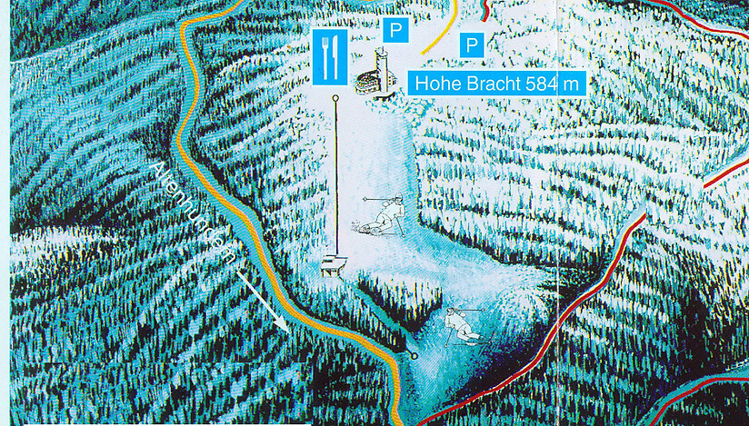 PistenplanSkigebiet Hohe Bracht / Lennestadt