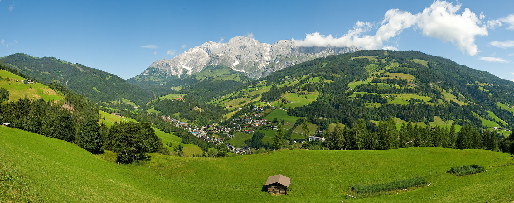BERGFEX Panoramakarte Mühlbach am Hochkönig Karte Mühlbach am