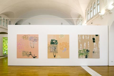 Beate Gabriel: Installationsansicht Ausstellung Flowers