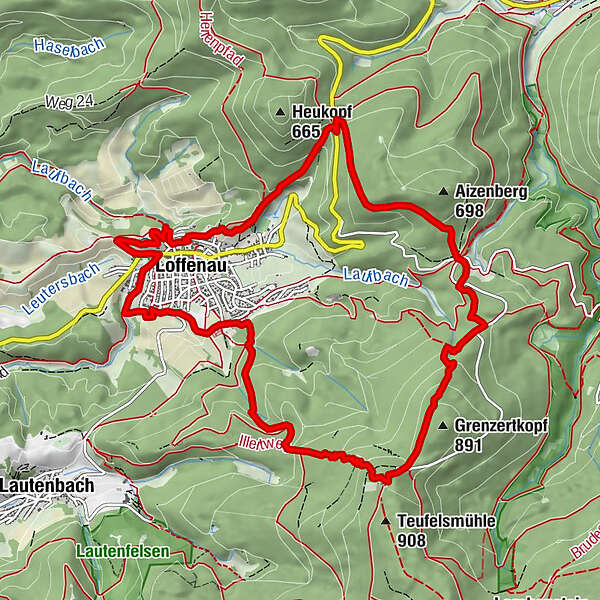 Loffenau Gro Bergfex Wanderung Tour Baden W Rttemberg