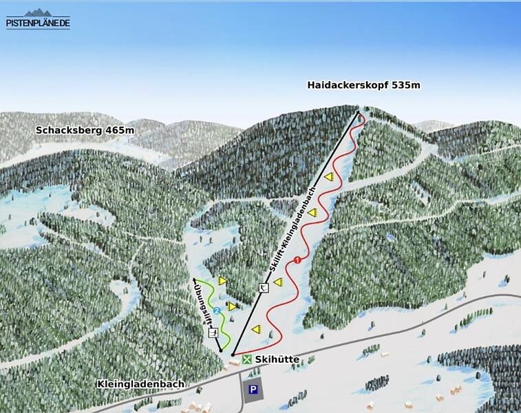 PistkartaSkidområde Kleingladenbach