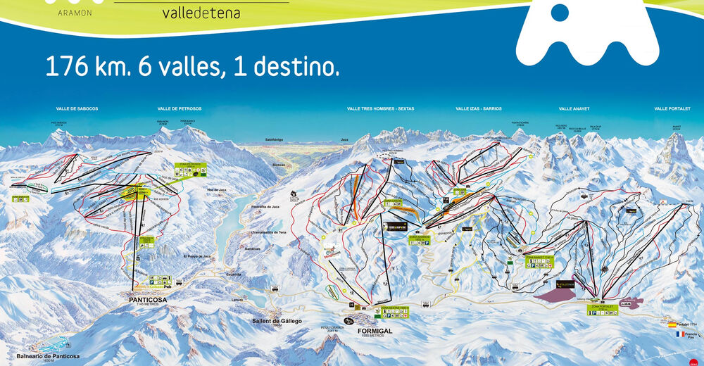 Piste map Ski resort Panticosa