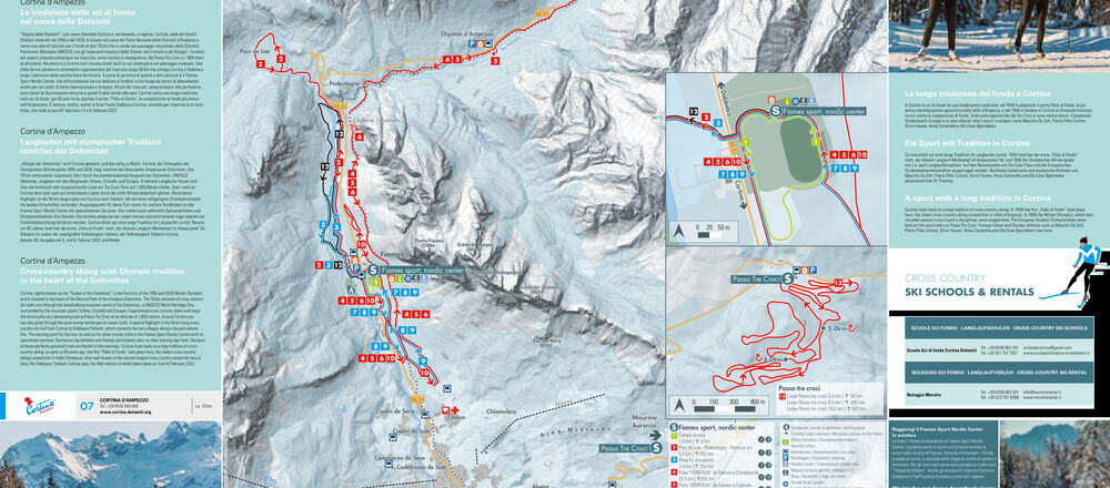 Loipenplan Cortina d'Ampezzo