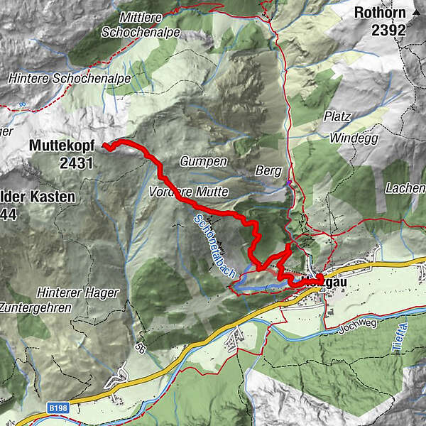 Holzgau - Muttekopf - BERGFEX - Wanderung - Tour Tirol