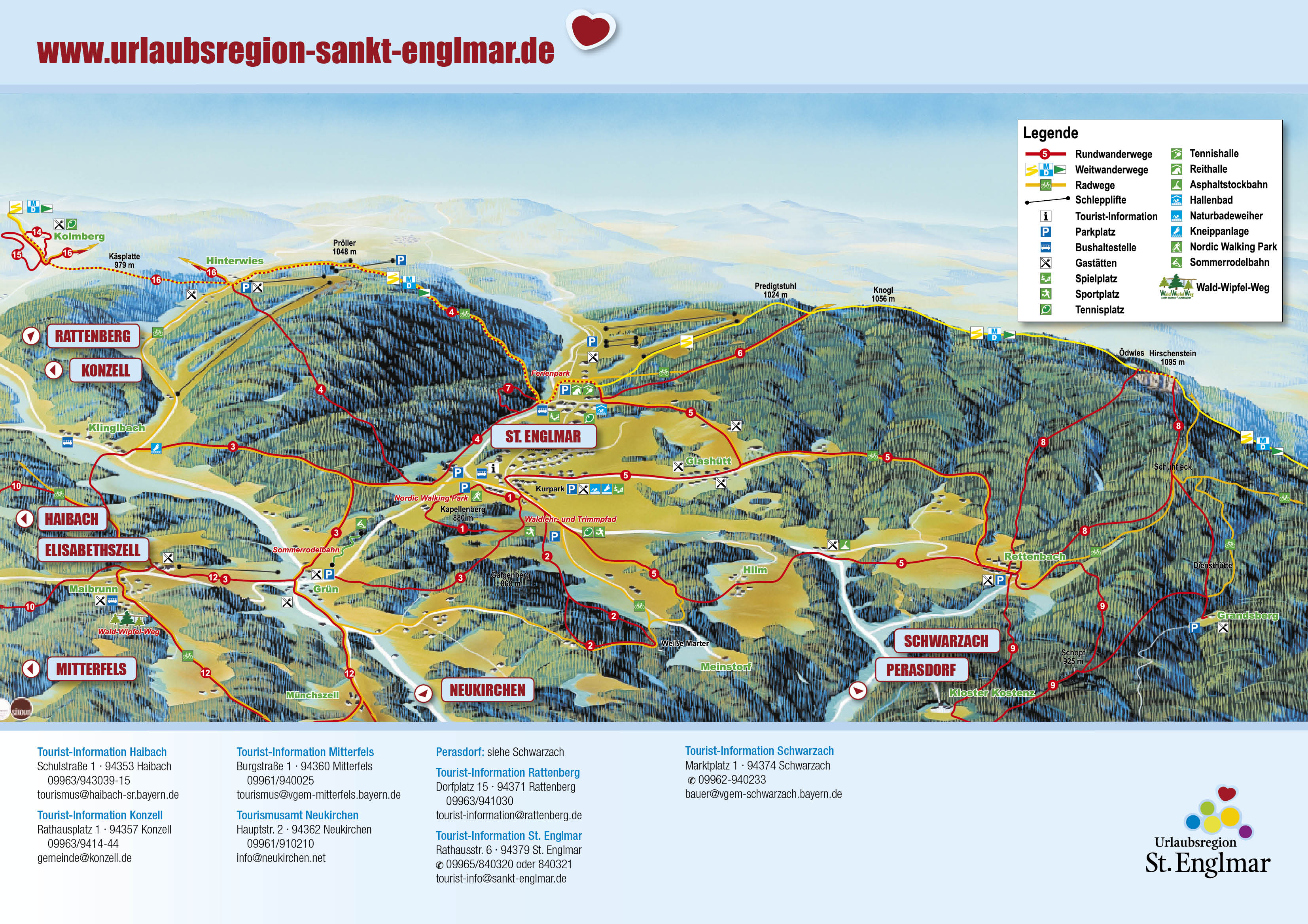 BERGFEX: Panoramakarte St. Englmar: Karte St. Englmar - Alm - St. Englmar