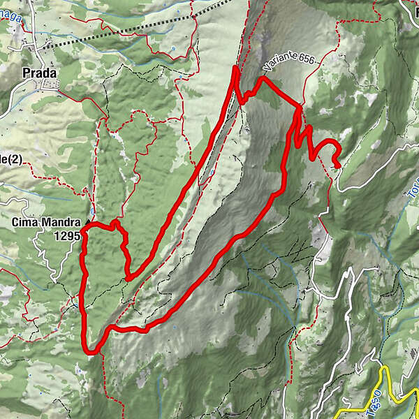 Ferrara di Monte Baldo Malga Valfredda Dosso dei Cavalli Cima