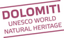 Logo Dolomiten, Südtirol - Dolomiti, Alto Adige - Dolomites, South Tyrol