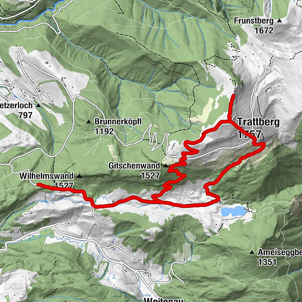 Sankt Koloman Gitschenwand Trattberg Auerhütte BERGFEX