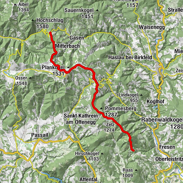 Strasseggwirt - Zetz - Hoher Zetz - Wittgruberhof, Jugendh. - BERGFEX ...