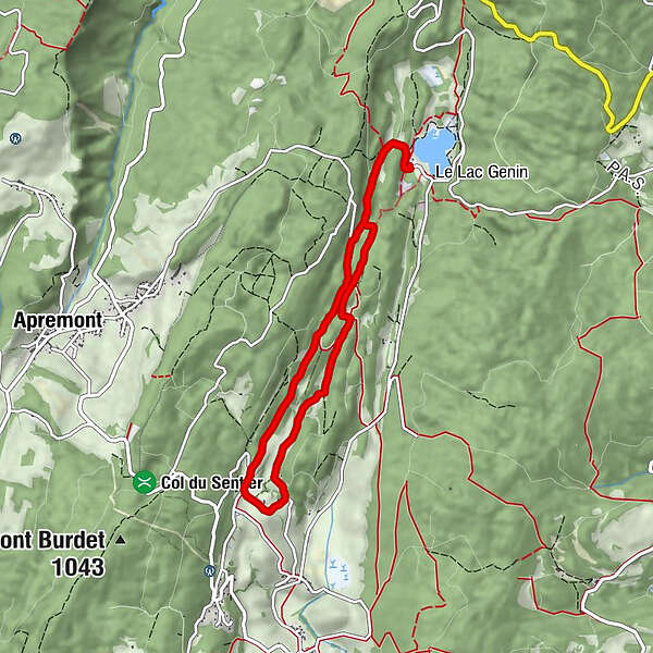 Parcours Vtt Vert Lac Genin Et Les Hauts De Charix Espace Ffc