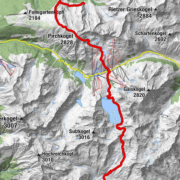 Alpenübergang, Garmisch Dorf Tirol, 4.Etappe BERGFEX Wanderung Tour Tirol
