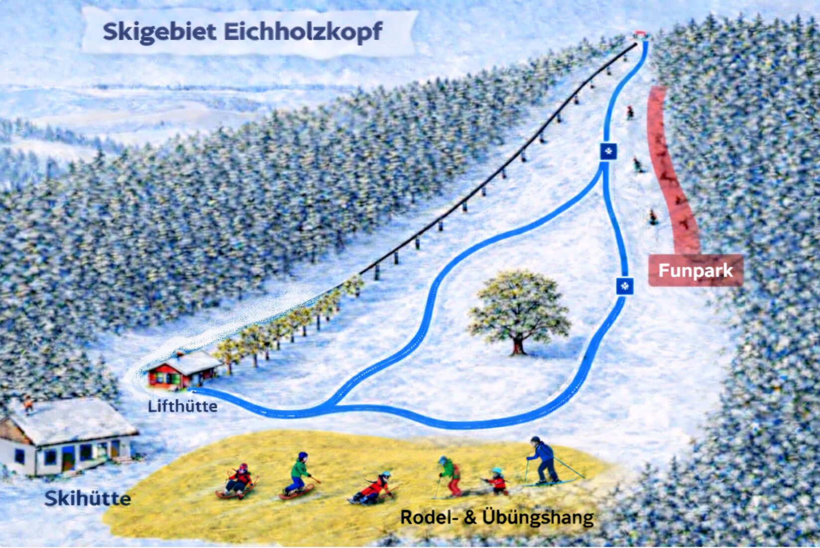 PistenplanSkigebiet Eichholzkopf / Dietzhölztal