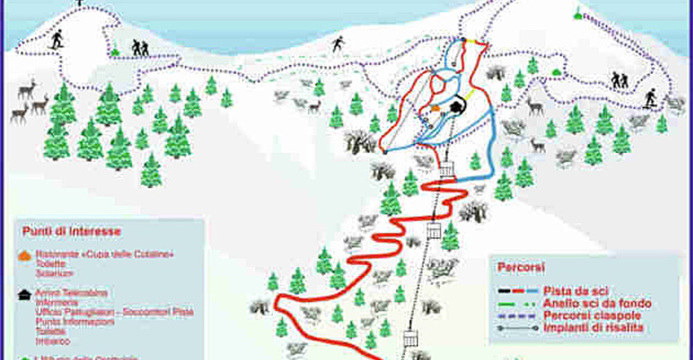 Pistenplan Skigebiet Monte Acuto / Monte Catria
