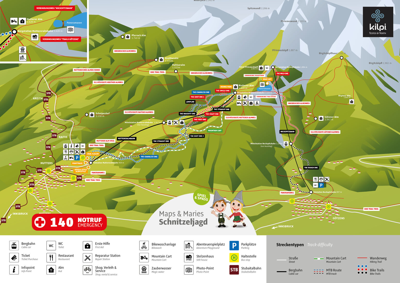 PistenplanSkigebiet Muttereralm
