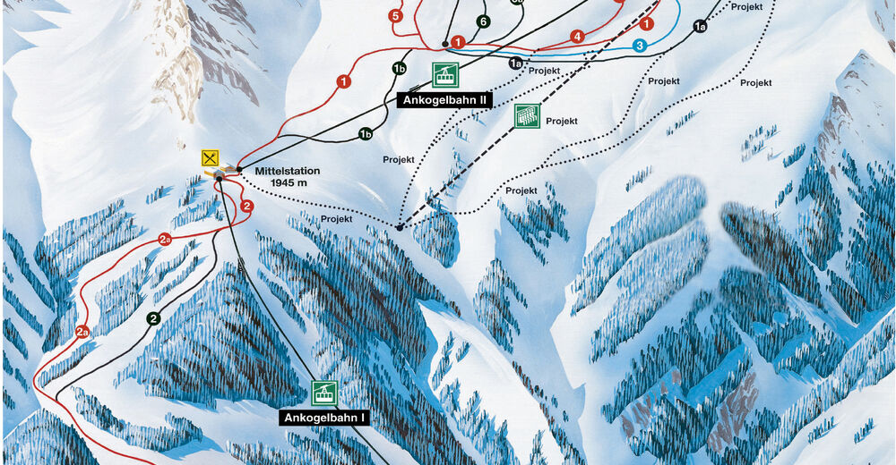 Plano de pista Estación de esquí Ankogel / Mallnitz