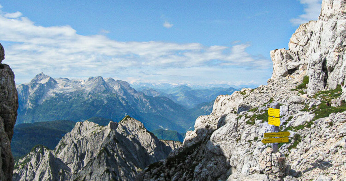 Obermayrberg über Loferersteig zur Neuen Traunsteiner Hütte BERGFEX