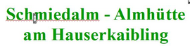 Logo Schmiedalm - Almhütte