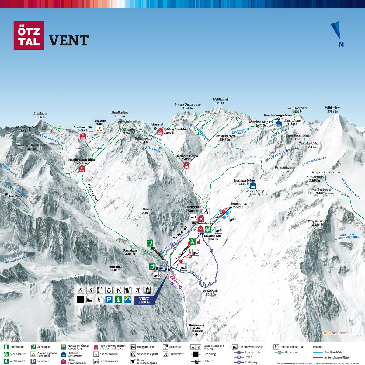 PistenplanSkigebiet Vent