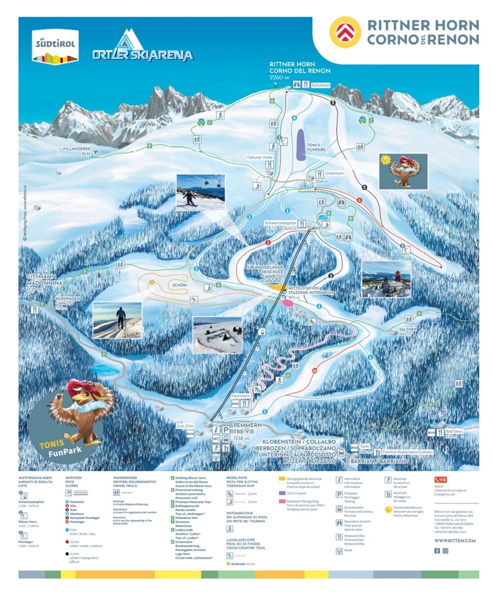 PistenplanSkigebiet Rittner Horn