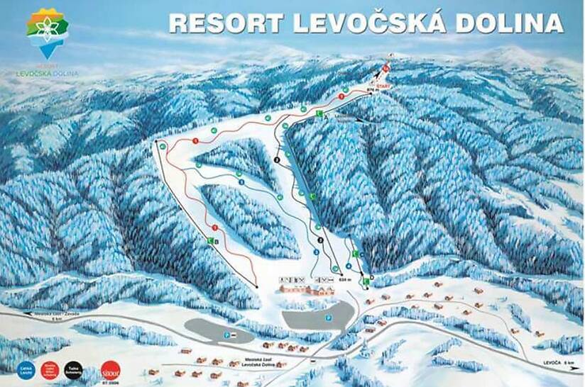 PistenplanSkigebiet Ski Centre Levoča